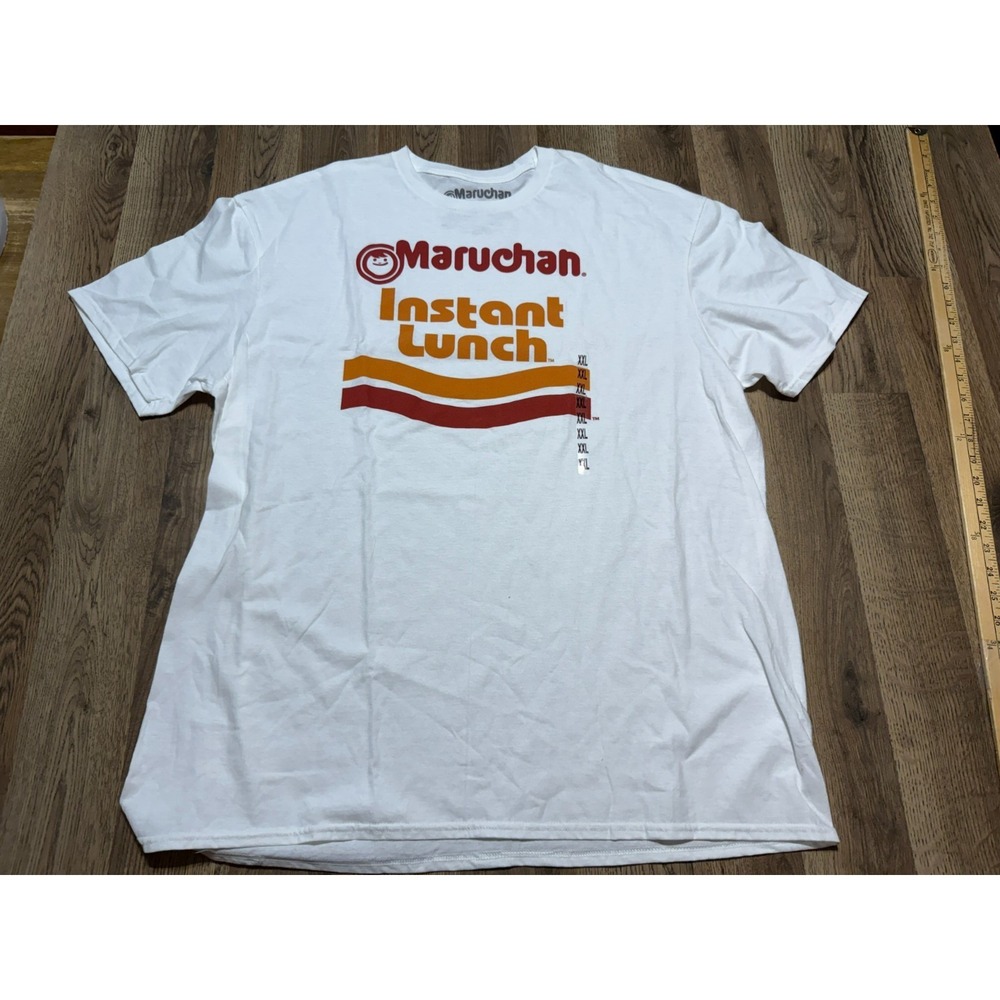 Maruchan Shirts Men's Size 2X White Short Sleeve Instant Lunch Noodle Graphic